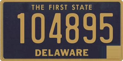 DE license plate 104895