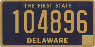 DE license plate 104896