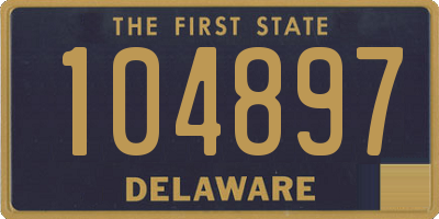 DE license plate 104897