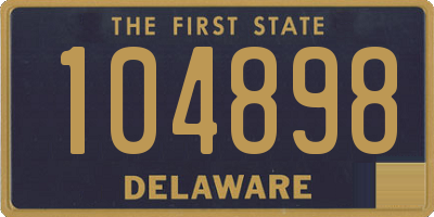 DE license plate 104898