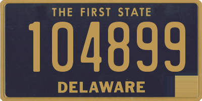 DE license plate 104899