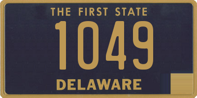 DE license plate 1049