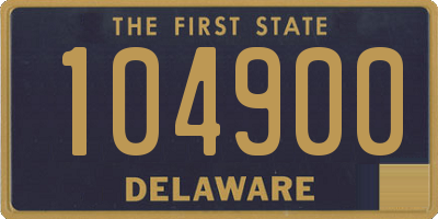 DE license plate 104900
