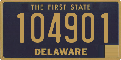 DE license plate 104901