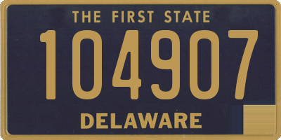 DE license plate 104907