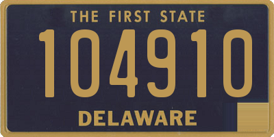 DE license plate 104910
