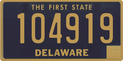 DE license plate 104919