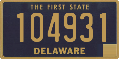 DE license plate 104931