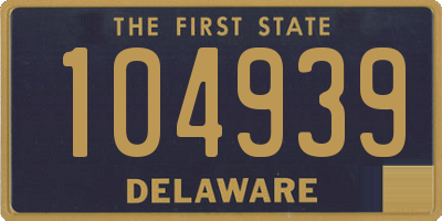 DE license plate 104939