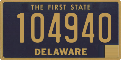 DE license plate 104940