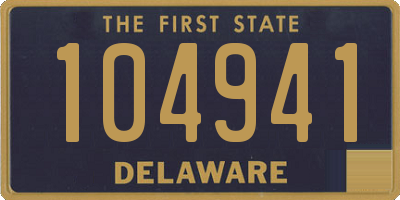 DE license plate 104941