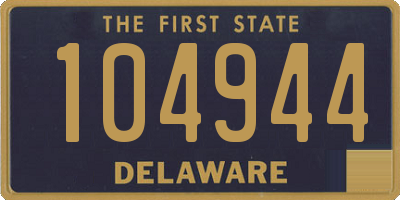 DE license plate 104944