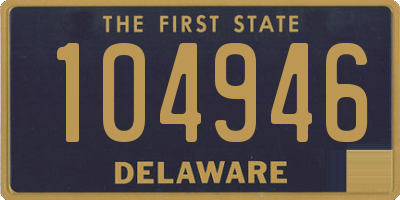 DE license plate 104946