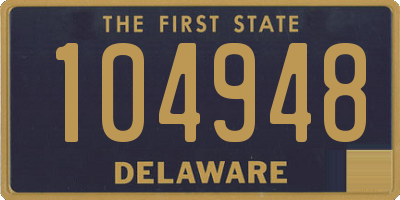 DE license plate 104948
