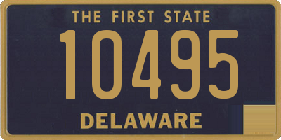 DE license plate 10495