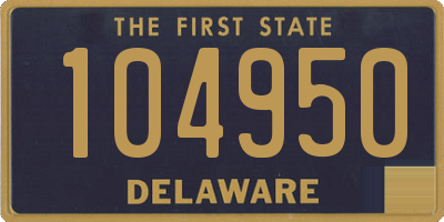 DE license plate 104950