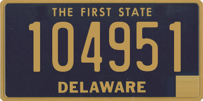 DE license plate 104951