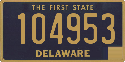 DE license plate 104953