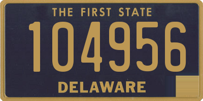 DE license plate 104956