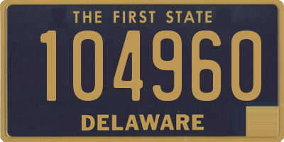DE license plate 104960