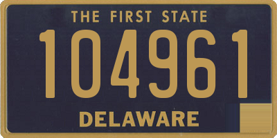DE license plate 104961