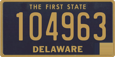 DE license plate 104963