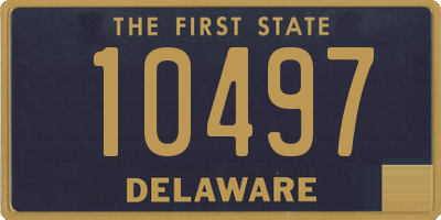 DE license plate 10497