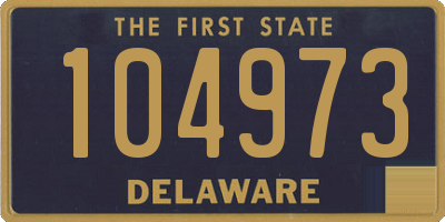 DE license plate 104973