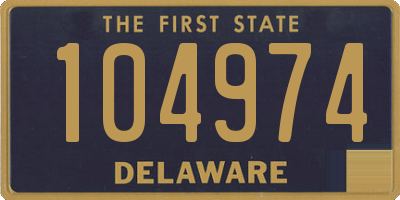 DE license plate 104974