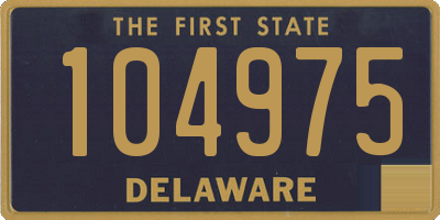 DE license plate 104975