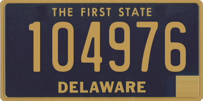 DE license plate 104976