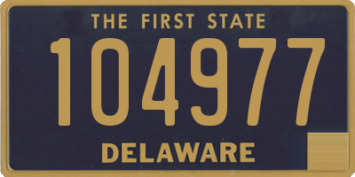 DE license plate 104977
