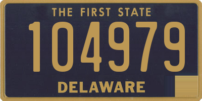 DE license plate 104979