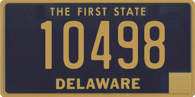 DE license plate 10498