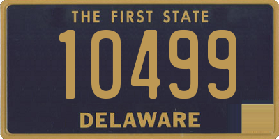 DE license plate 10499