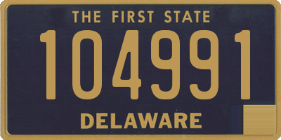 DE license plate 104991