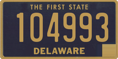 DE license plate 104993