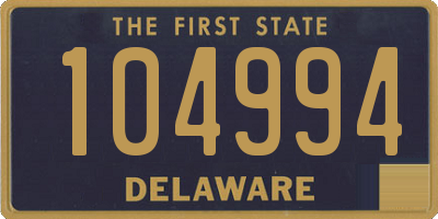 DE license plate 104994
