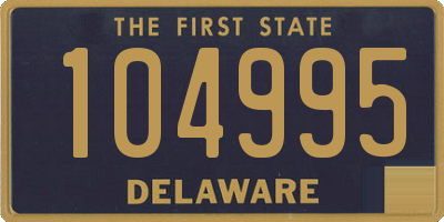 DE license plate 104995