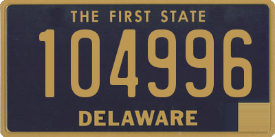 DE license plate 104996