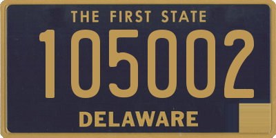 DE license plate 105002