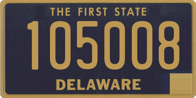 DE license plate 105008