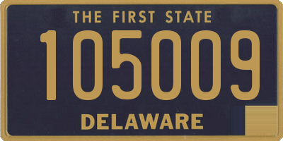 DE license plate 105009
