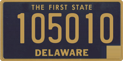 DE license plate 105010