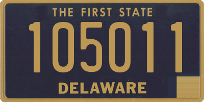 DE license plate 105011