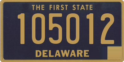 DE license plate 105012