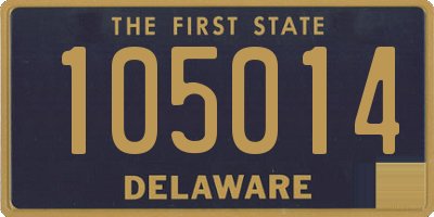 DE license plate 105014