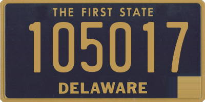 DE license plate 105017