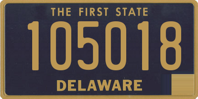 DE license plate 105018
