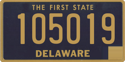 DE license plate 105019